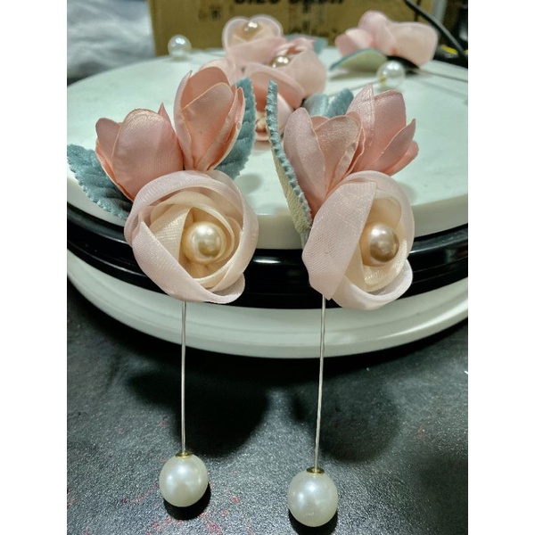 Trâm cài trang trí siêu đẹp kết hợp hoa lá và hạt ngọc mẫu mới nhất