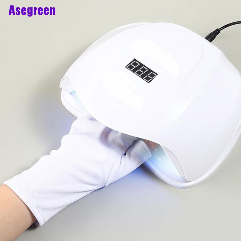 (Hàng Mới Về) Găng Tay Bảo Vệ Chống Tia uv Khi Làm Khô Móng Tay