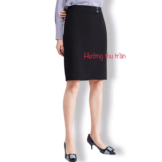 [Mã FAGREEN55 giảm tới 30K đơn 99K] Chân váy công sở phối cúc thời trang | BigBuy360 - bigbuy360.vn