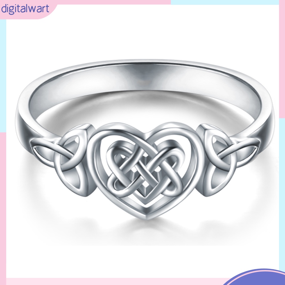 Nhẫn chạm khắc lỗ hình nút thắt thời trang nữ tính