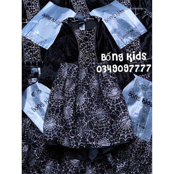 Váy Hoá Trang Bé Gái Vamprire Đen HaM
