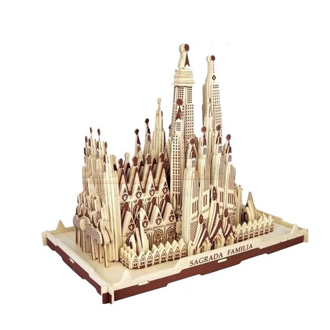 Mô hình lắp ráp gỗ 3D Vương cung thánh đường Sagrada Família-261 mảnh ghép