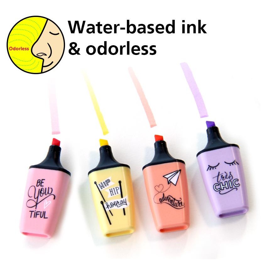 [Bán lẻ] Bút đánh dấu highlight Stabilo Boss Mini pastel, bộ 6 màu