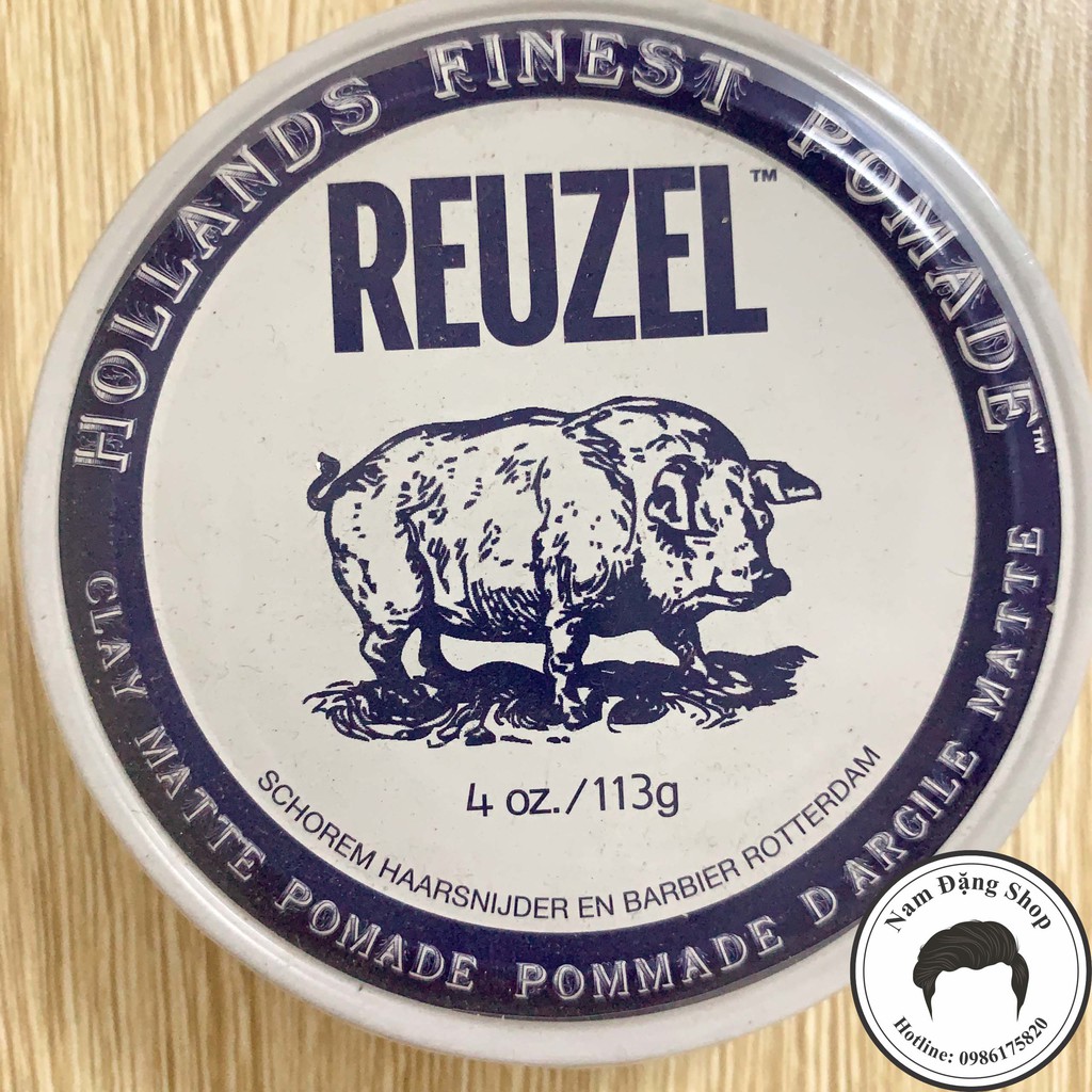 Sáp Vuốt Tóc Reuzel Clay Matte Pomade