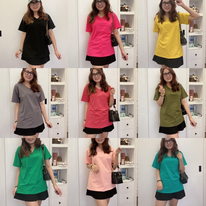 (55-105kg) T99 Áo Thun Cổ Tim Maii Thươngg Bigsize | BigBuy360 - bigbuy360.vn