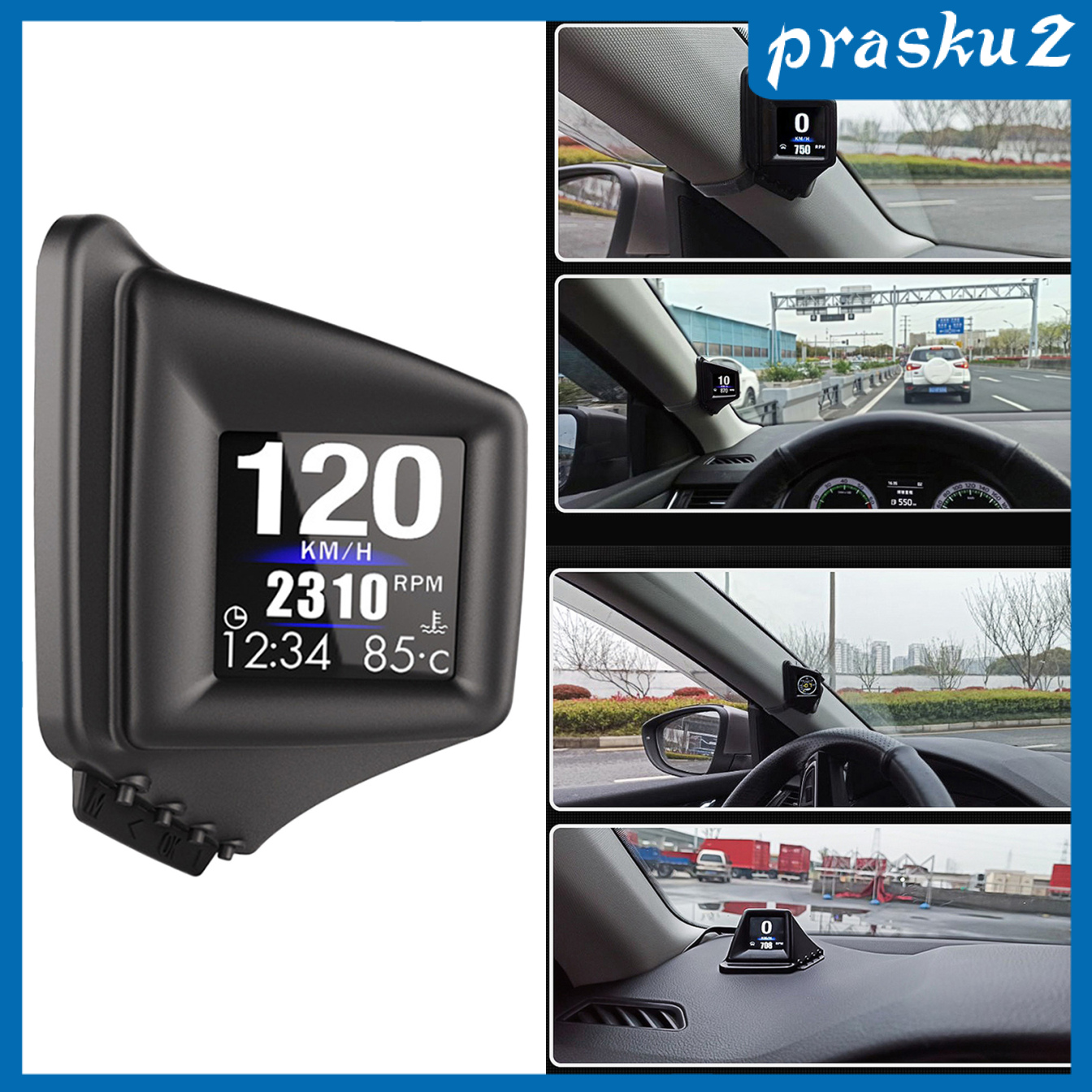 [PRASKU2]Car Head Up Display GPS OBD2 OBD Driving Computer Voltmeter LCD Screen