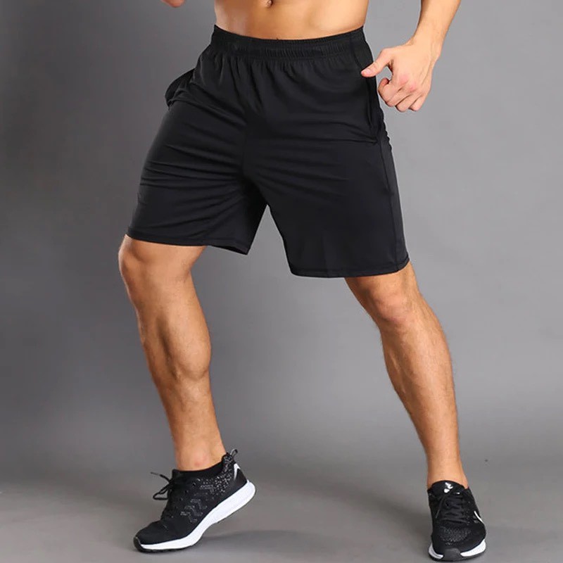 Quần Short Thể Thao Nam Màu Đen Chuyên Tập Gym - Chạy Bộ