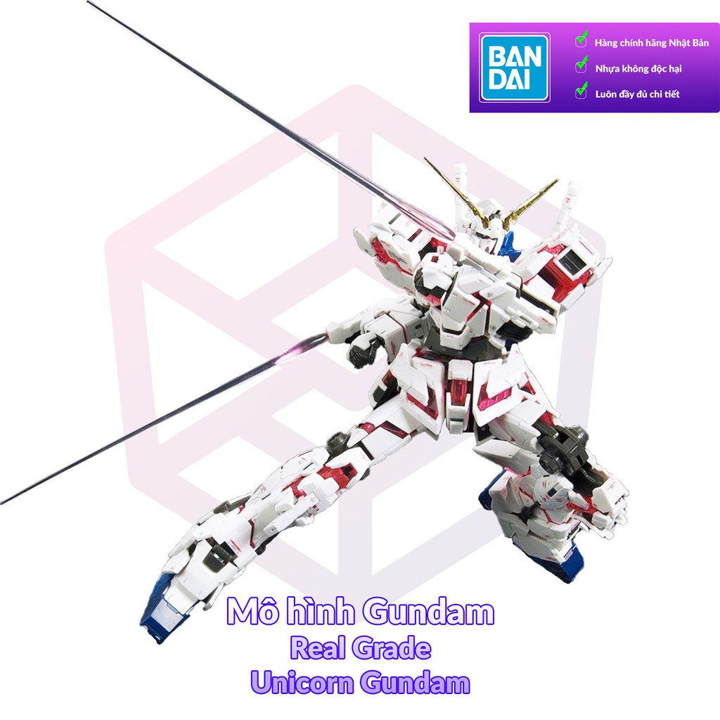 Mô Hình Gundam Bandai RG 25 Unicorn Gundam 1/144 MS Gundam UC