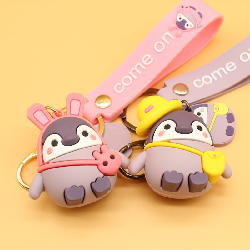 [Quà tặng ý nghĩa] Móc Chìa Khoá Móc Khóa Tạo Hình Chim Cánh Cụt Dễ Thương Cho Cặp Đôi KH30