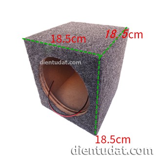 Thùng loa vuông siêu trầm 6.5inch