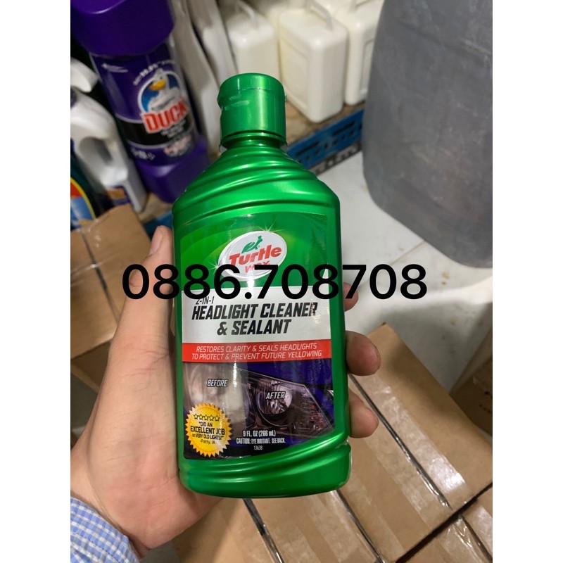 Đánh bóng và phục hồi đèn xe Turtle Wax 266ml