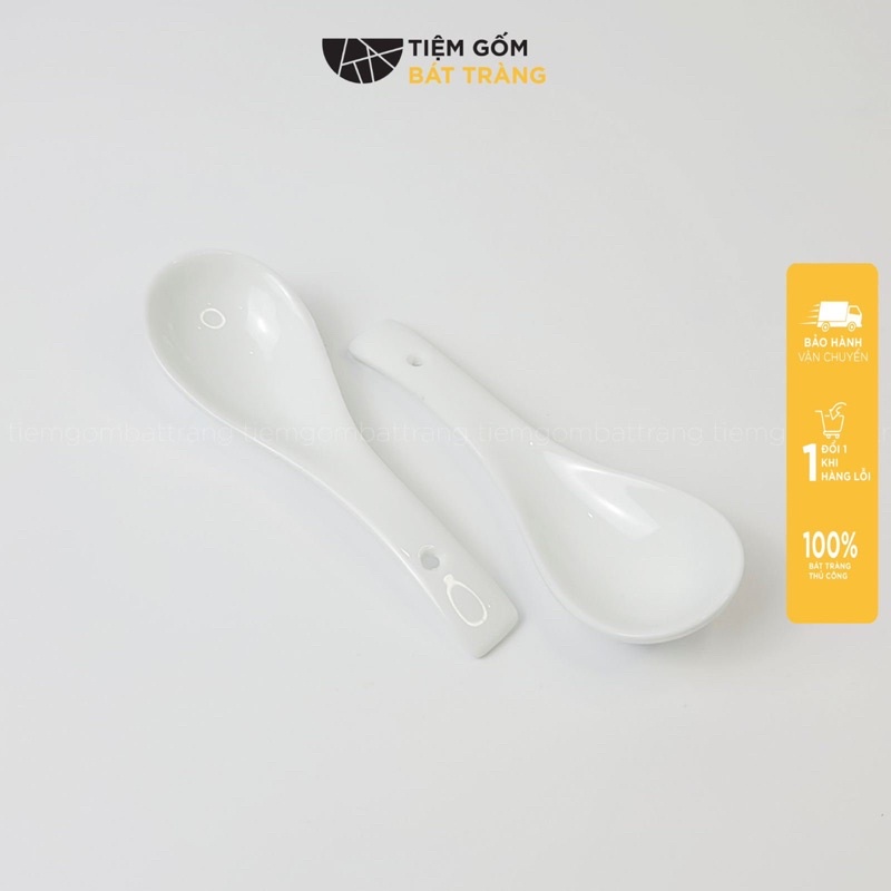 Thìa Sứ Muôi Sứ Hoạ Tiết Vẽ Tay Nhiều Mẫu Thìa Cơm Muỗng Ăn Phở Sứ Bát Tràng Cao Cấp