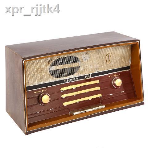 ✑ ☈ Retro hoài cổ kiểu cũ máy ghi âm bằng sắt đài phát thanh mô hình TV đồ trang trí quay phim và truyền đạo cụ