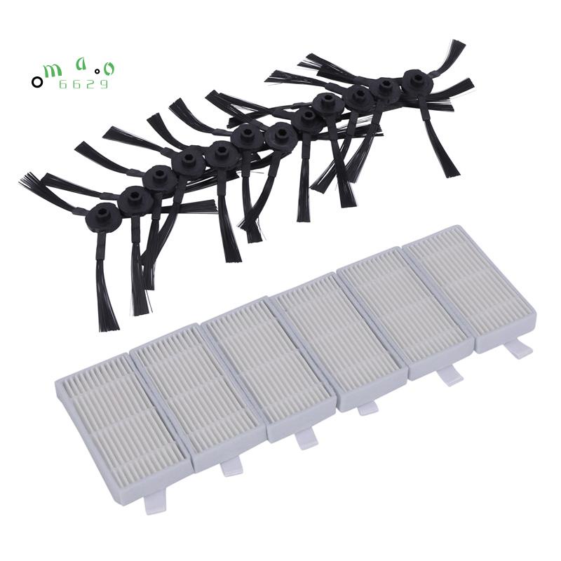 Set 12 Bộ Lọc HEPA + Cọ Chải Bên Chuyên Dụng Cho Máy Hút Bụi CHUWI ilife v5s v5 x5 ilife v3s v3s pro v3l v5s pro v50
