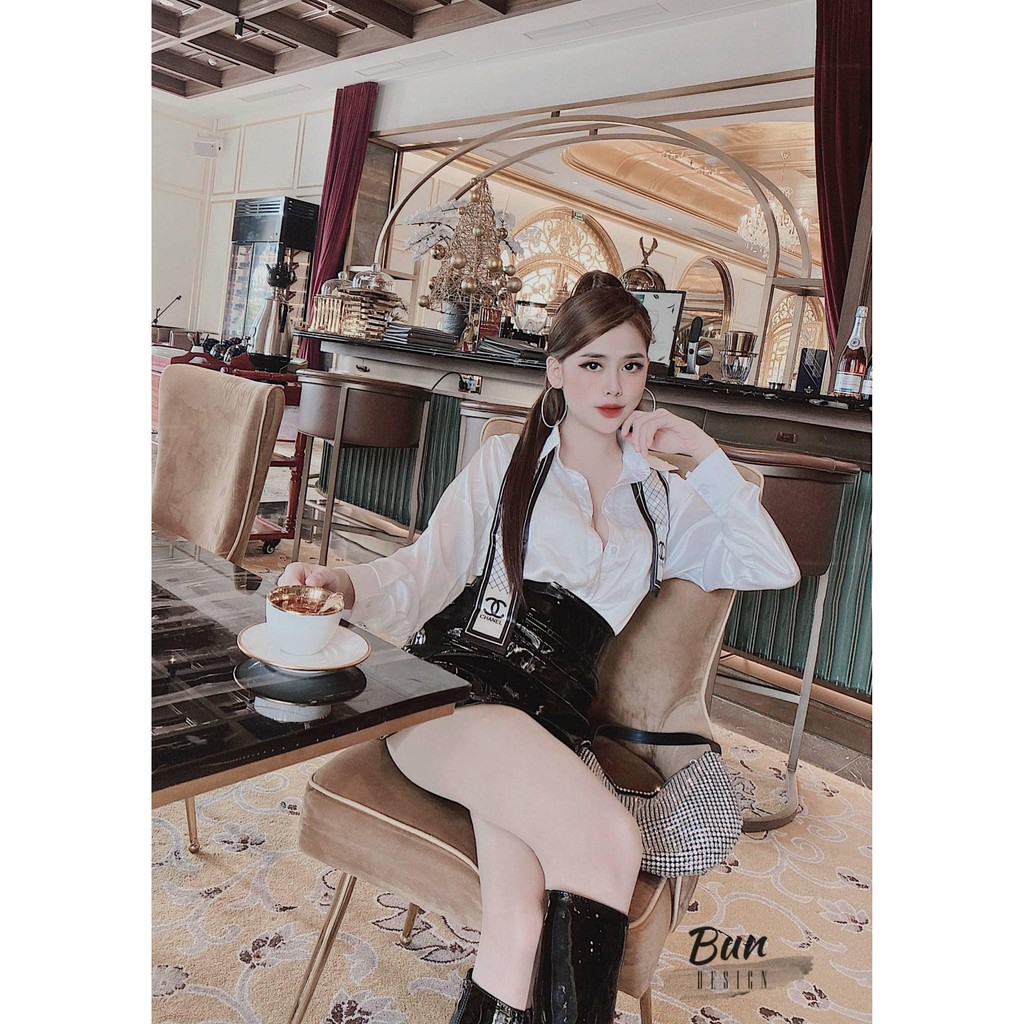 [Mã WASKT304 giảm 15% tối đa 30K đơn 99K] Áo sơ mi Trơn KÈM NƠ ( kèm ảnh thật,video)