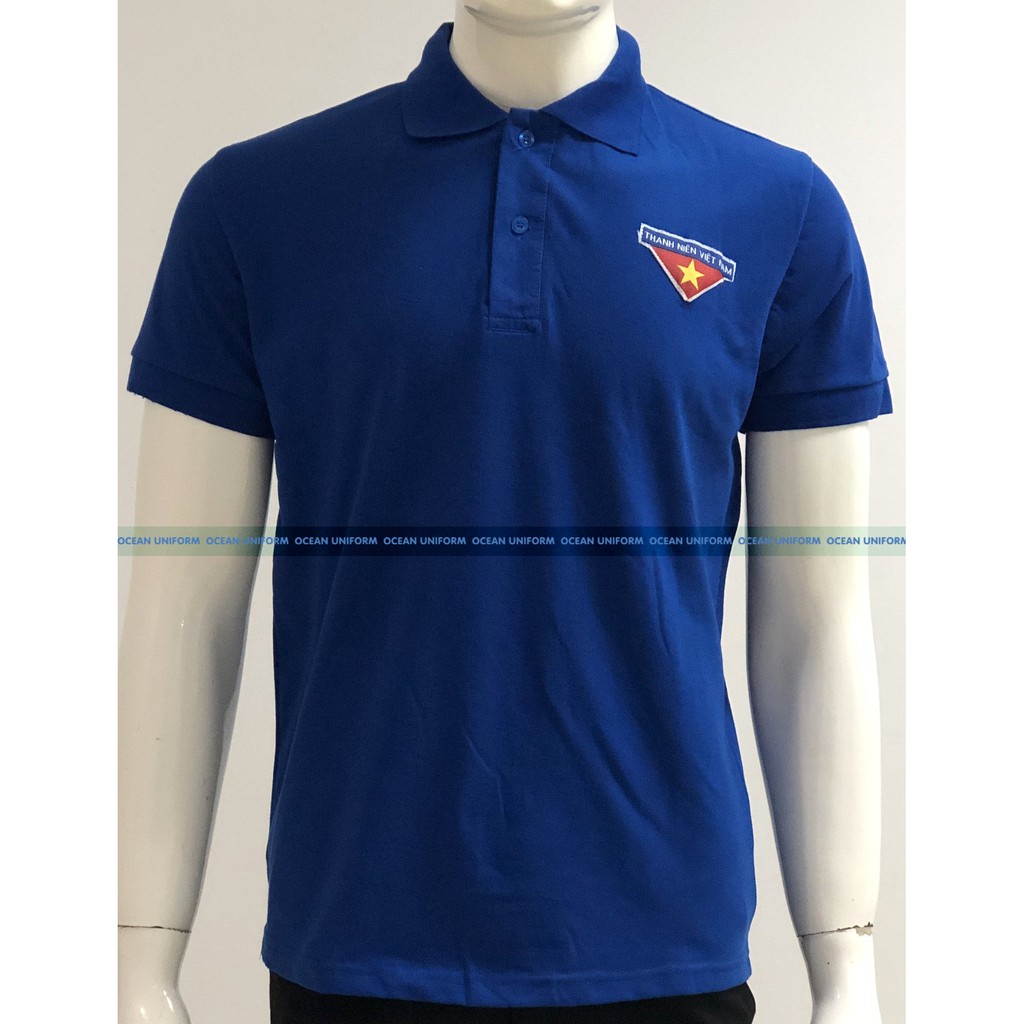 Áo đoàn thanh niên áo thun nam nữ cổ bẻ loại thường Ocean Uniform vải lacoste thoáng mát, form dáng đẹp