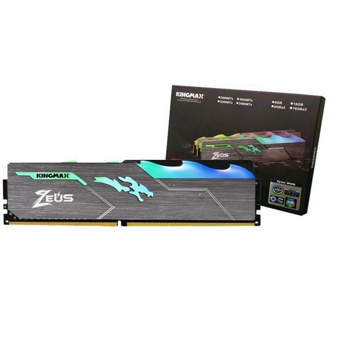 Bộ nhớ ram DESKTOP Kingmax Zeus Dragon RGB DDR4 3200MHz 8GB/16GB/32GB