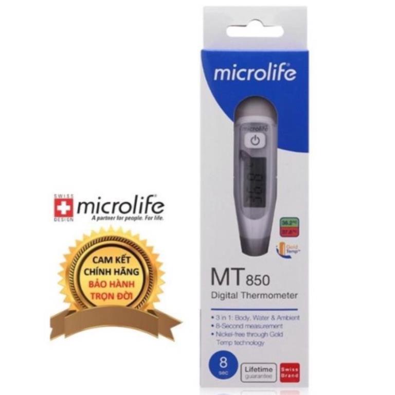 Nhiệt kế, nhiệt kế điện tử MICROLIFE MT850 dạng bút đo thân nhiệt nước tắm môi trường trong 8s NKMICMT850