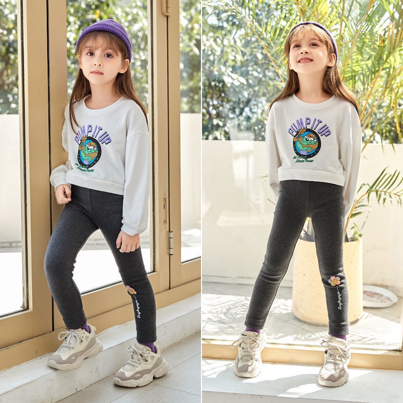 Quần legging co giãn thu đông mới cho bé gái