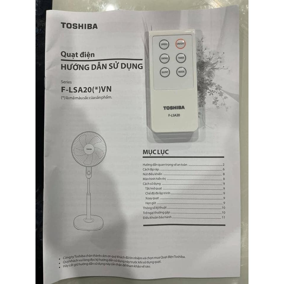 Quạt đứng Toshiba F-LSA20(H)VN – hàng chính hãng