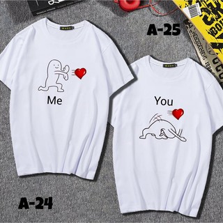 💕 Áo đôi 😍 áo cặp 🥝 in hình icon🥝 cực kute nam nữ 💕 mã A24-25