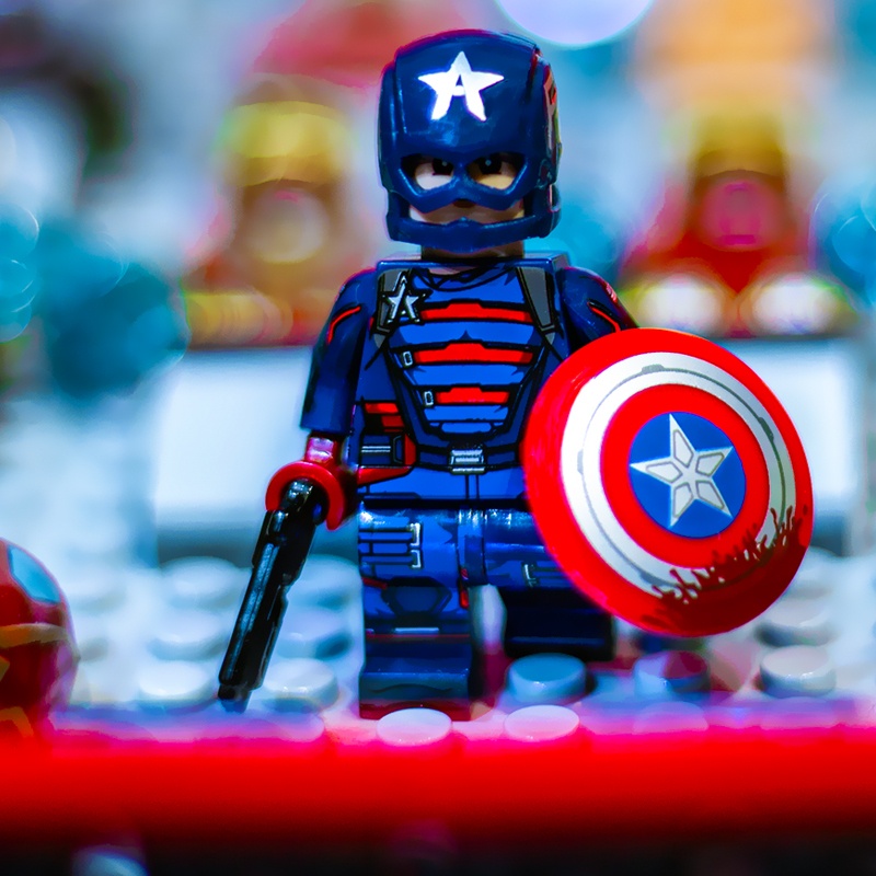 lego captain america mô hình lắp ghép