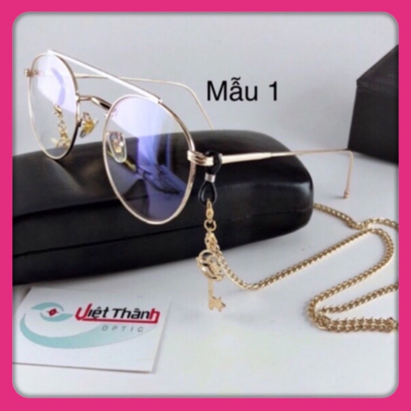 Dây đeo kính có CHARM LỚN dây đeo khẩu trang kim loại chain kính dây đeo tai nghe Bluetooth