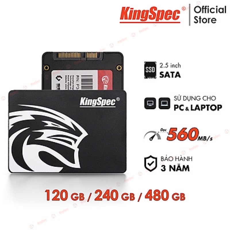 SSD KingSpec Glowy giá tốt nhất mới 100% bh 3 năm