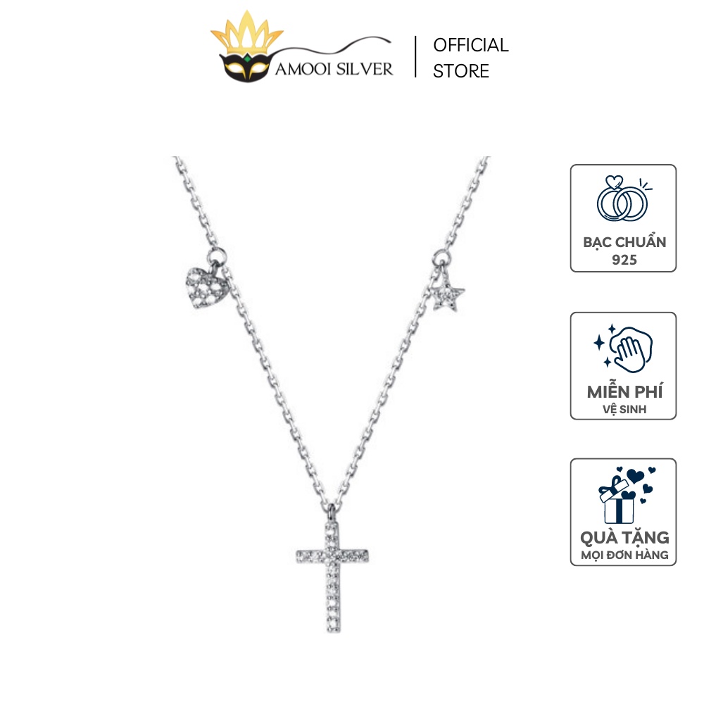 Dây chuyền bạc S925 thánh giá - Amooi Silver AD141