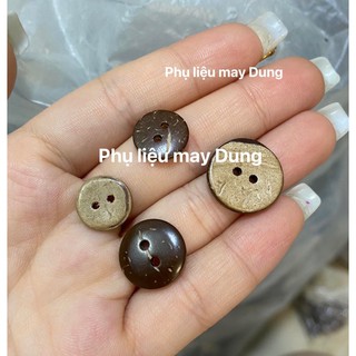 nút gáo dừa size 12/15/18mm ( nút gỗ)