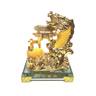 CÁ CHÉP VÀNG VƯỢT VŨ MÔN HÓA RỒNG 2717 PHONG THỦY