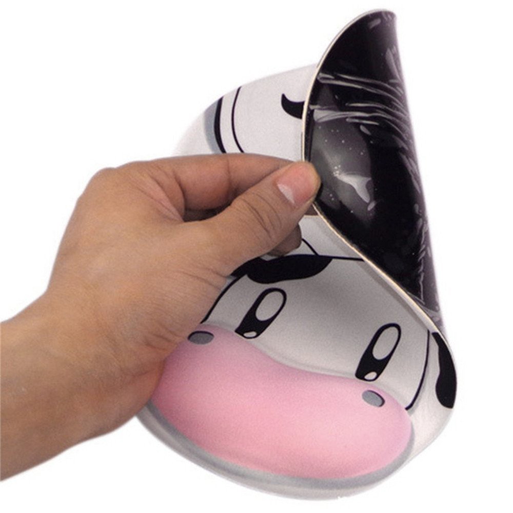 Tấm lót chuột chống trượt hình bò sữa dễ thương và hỗ trợ cổ tay cho Macbook Laptop | BigBuy360 - bigbuy360.vn