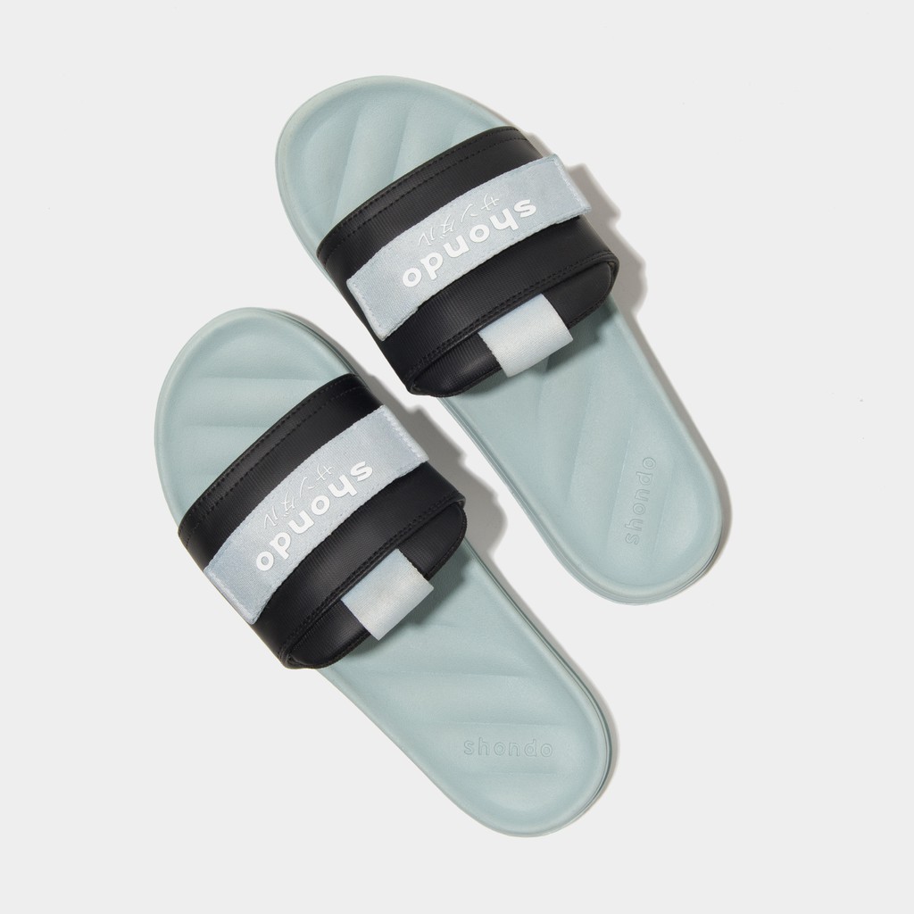 Dép Shondo Trendy Xanh Ngọc In Chữ TRE3232