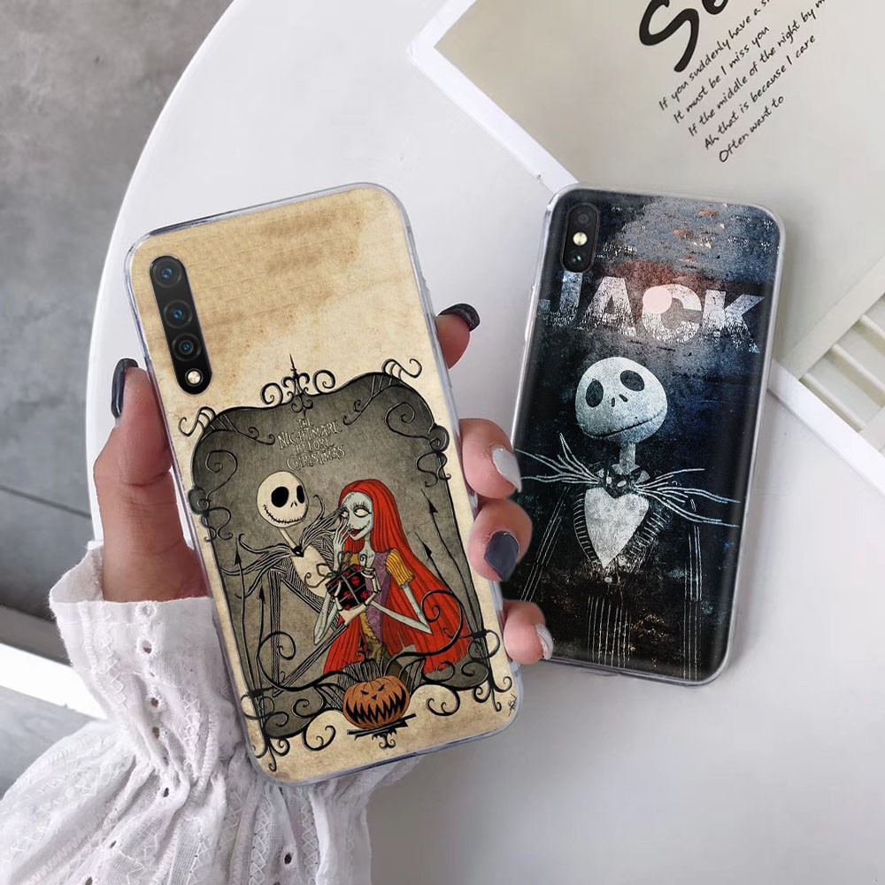 Ốp Điện Thoại Trong Suốt Họa Tiết The Nightmare Before Christmas Cho Motorola Moto G4 G5 Plus G5S G6 Z3 Play Tb134