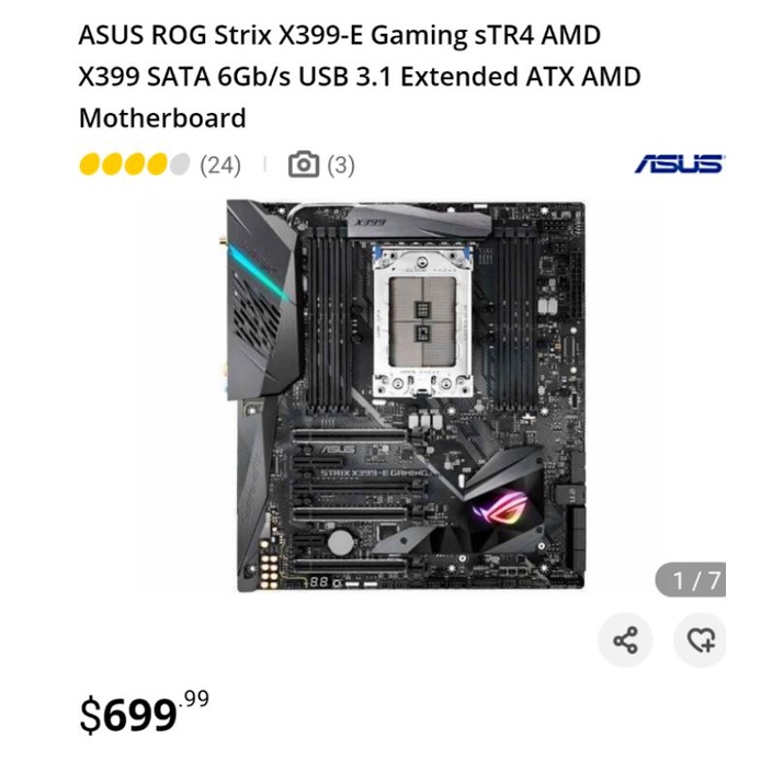 Máy trạm siêu mạnh AMD RYZEN THREADRIPPER, NVIDIA TESLA K80 24Gb, Quadro K4200 4Gb, ASUS ROG STRIX X