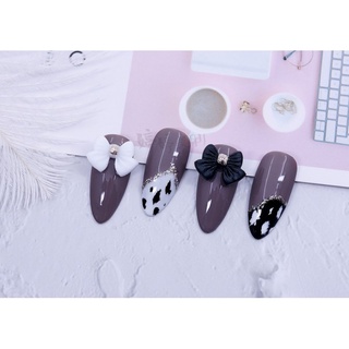 Charm nơ chấm nhũ trang trí đính móng ( bán lẻ 1 cái )