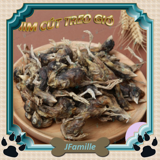 [VỖ BÉO]Treat Thưởng Thú Cưng JFamille, Chim Cút Treo Gió, Giàu Dinh Dưỡng, Bổ Sung Protein-Vitamin-Khoáng Chất.  JF130