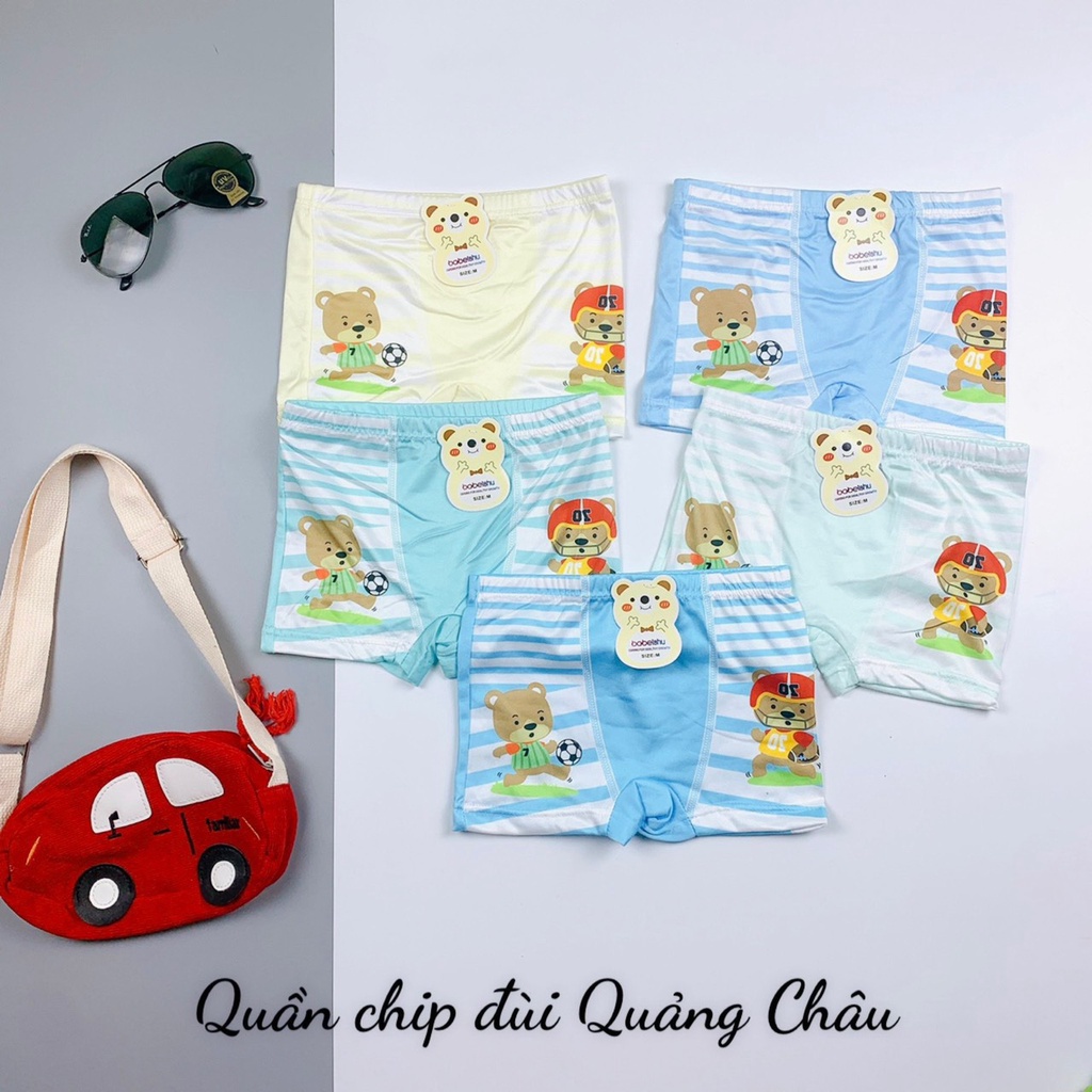 Set 3 quần lót đùi bé trai vải cotton lạnh siêu đẹp nhiều hình đáng yêu cho bé từ 2 đến 7 tuổi