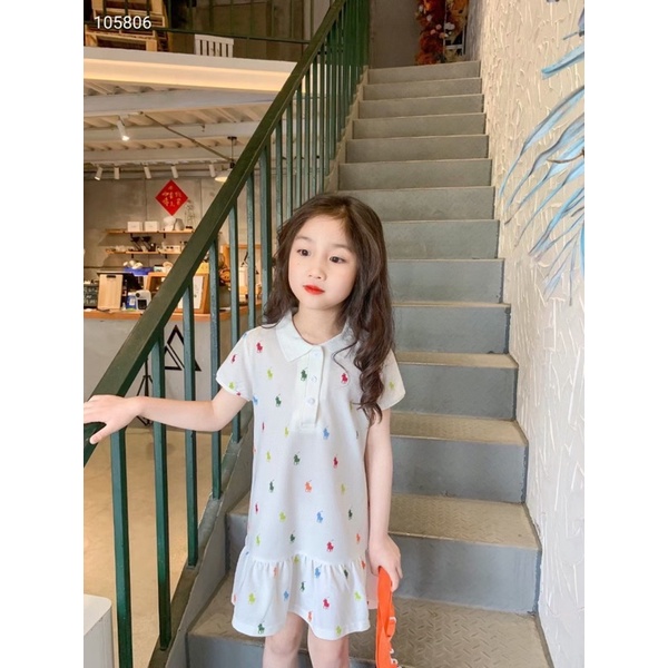 Váy polo bé gái