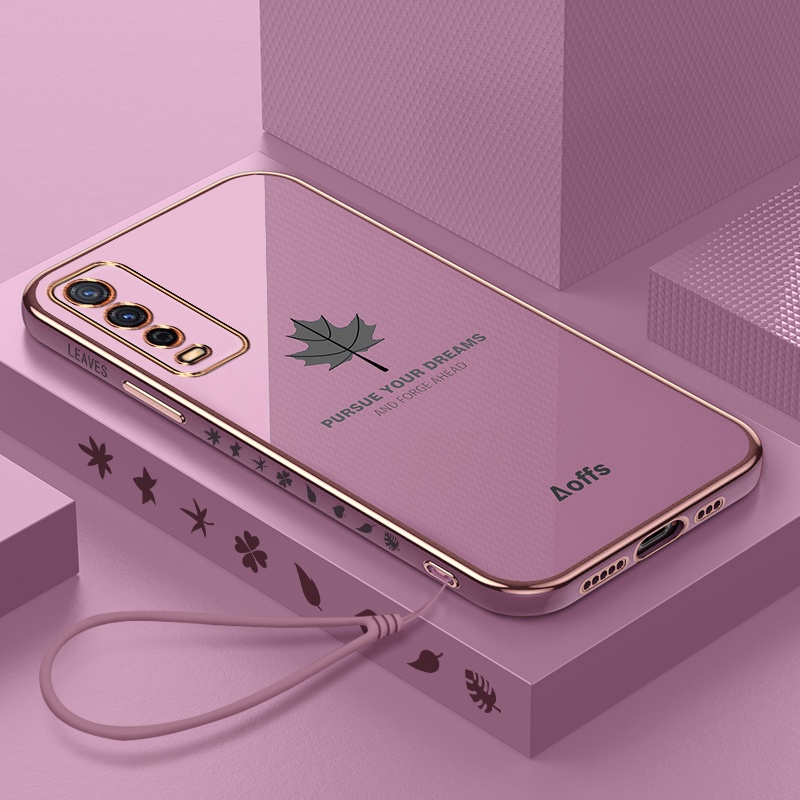 Ốp Điện Thoại Mềm Hình Chiếc Lá Cho VIVO y12s y20i y20s y12a y20 y20sg y20 y12a y12s y20s y11 y12 y15 y17 y19 Y16 Y35 Y02S 2022