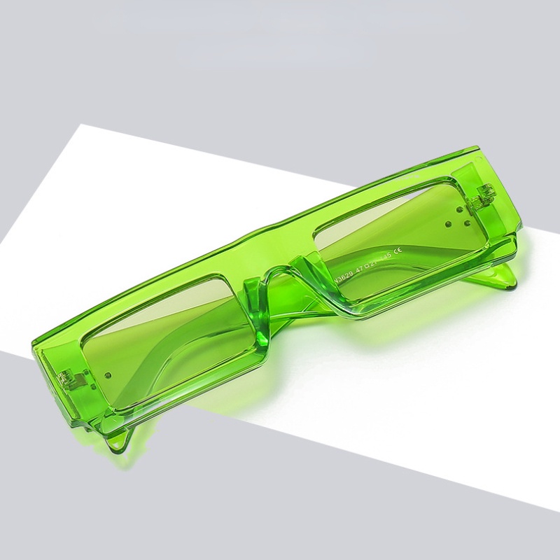 Kính Mát Gọng Chữ Nhật Nhỏ Màu Sắc Ngọt Ngào Phong Cách Phương Tây Thời Trang