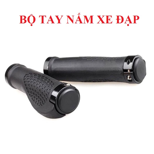 Tay nắm xe đạp thể thao vân cao su đàn hồi chống trơn tay, Phụ kiện xe đạp