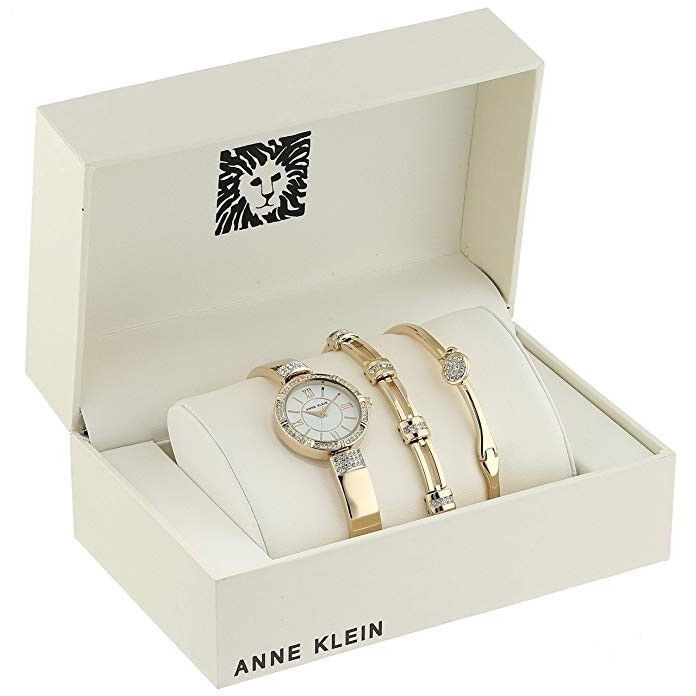 Bộ đồng hồ và vòng tay trang sức Anne Klein