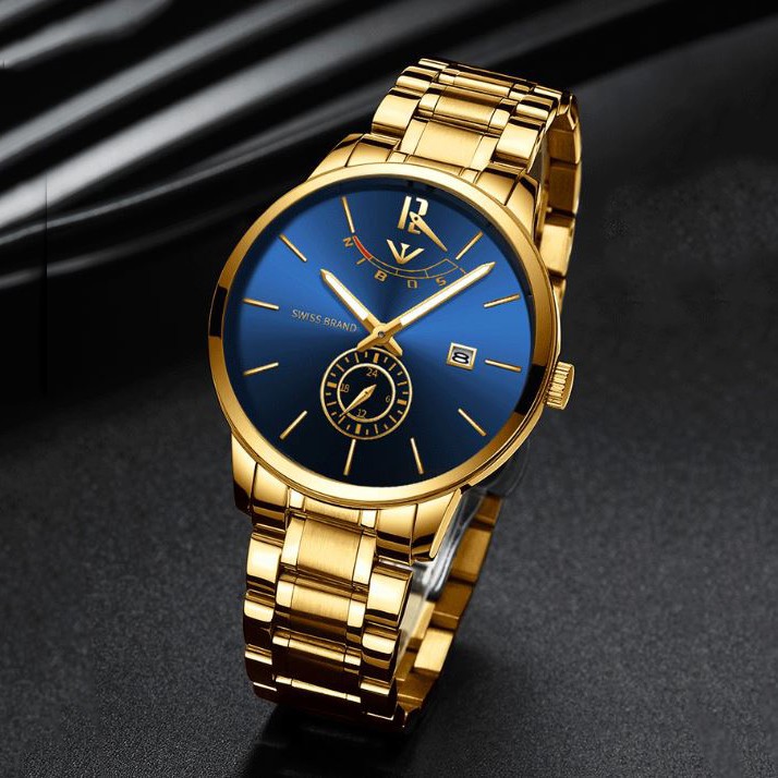 [Tặng vòng tay] Đồng hồ nam NIBOSI chính hãng NI2318.03 dây hợp kim cao cấp không gỉ