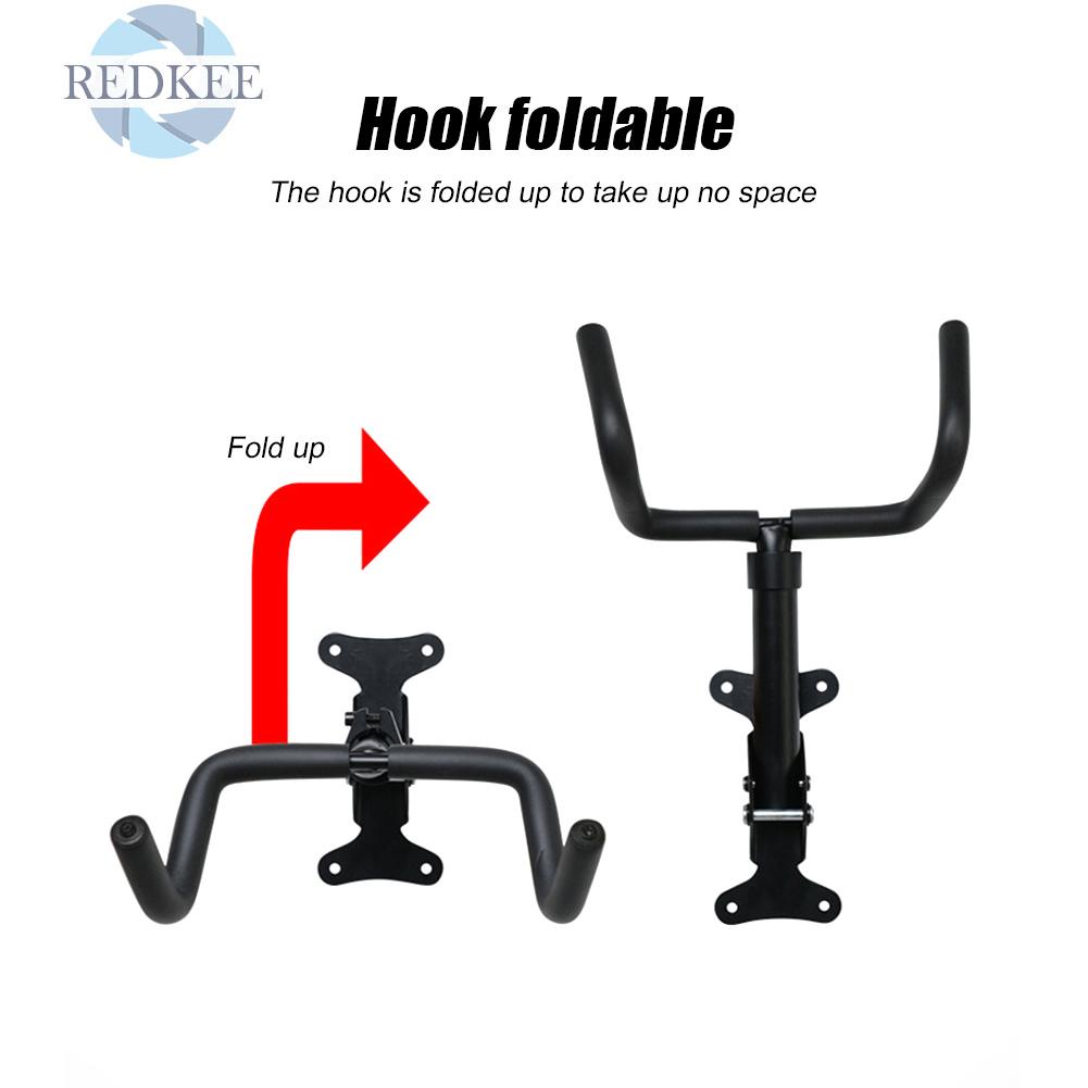 Giá Đỡ Treo Xe Đạp Gắn Tường Bằng Nhôm Có Thể Gập Lại