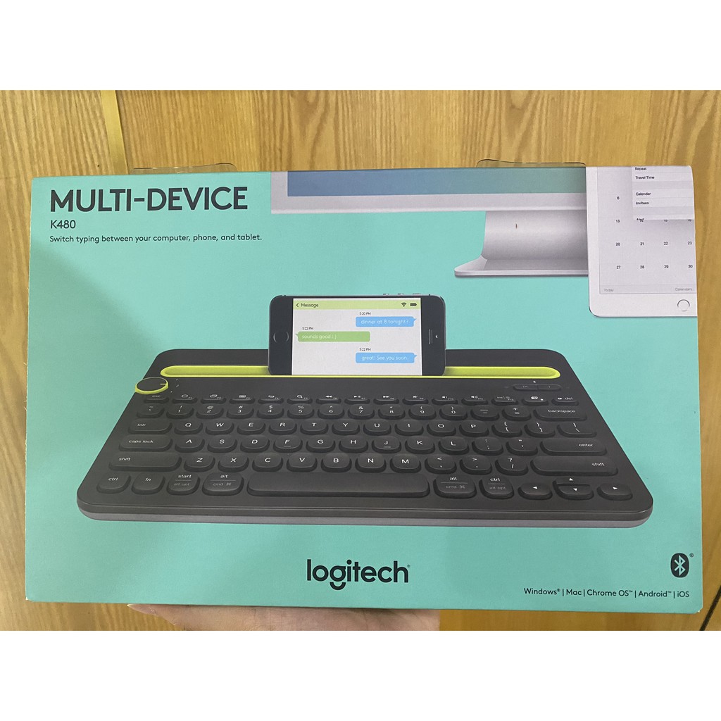 Bàn phím không dây Logitech K480 màu đen