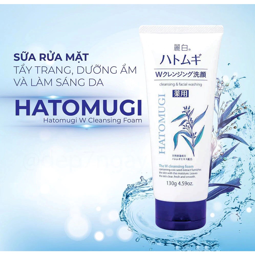 Sữa Rửa Mặt Hatomugi Naturie Hạt Ý Dĩ 130g Nhật Bản