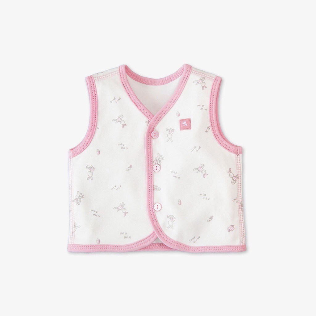 Miomio - Áo gile cotton 2 lớp cho BT+BG 1-6m