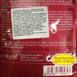 Thuốc uốn duỗi ép tóc Aurane Pháp 1000ml x2 Aurané