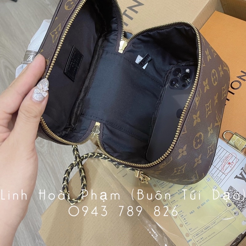 Túi cốp hoa nâu size 20cm vừa ĐT loại cao cấp 2 hộp đựng